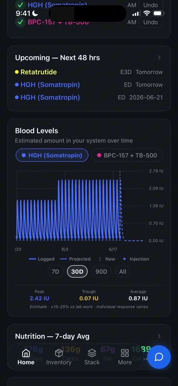 Screen recording of the Frontload AI Coach answering the question "How is my current stack looking?"